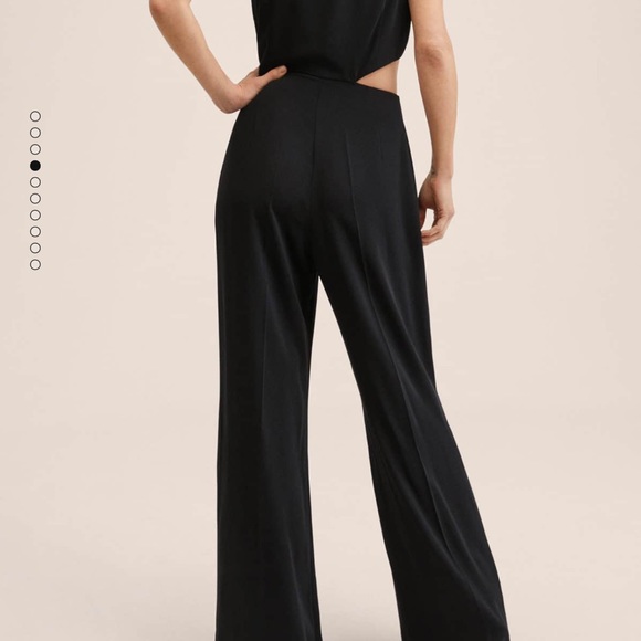 Mango Pants & Jumpsuits Mango Cut Out Detail Jumpsuit Black Poshmark